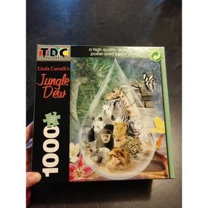 NEW! SEALED! Linda Carruth's Jungle Dew 1000 Pieces TDC Puzzles